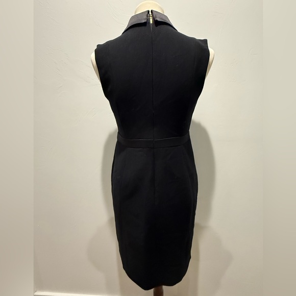 Donna Karan Black Sleeveless Tuxedo Dress - Picture 2 of 6